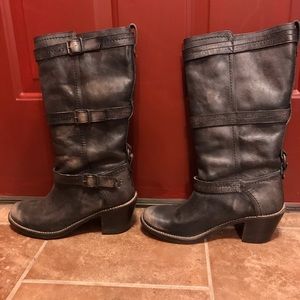 Frye Carmen harness Moto boots